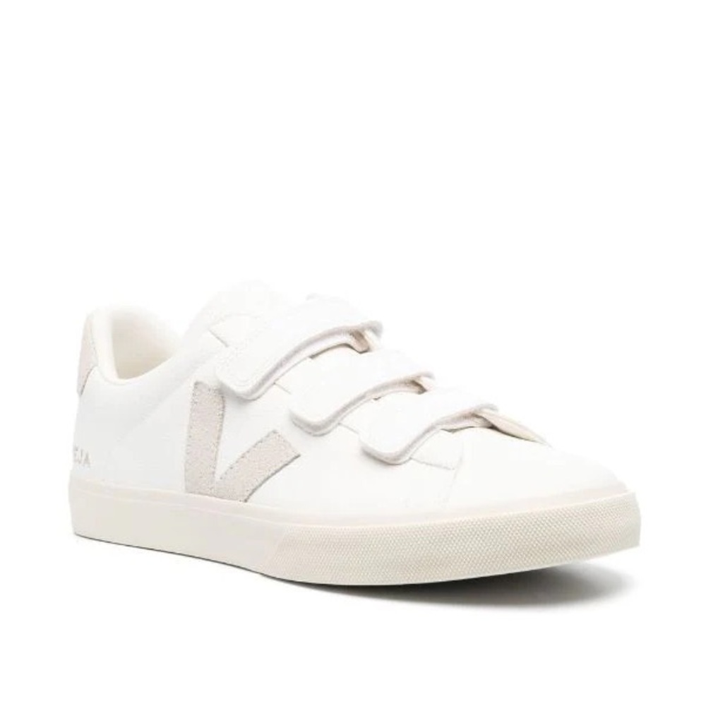 Veja Recife Logo Sneakers Size US 11 / EU 42 Velcro Shoes extra white natural
